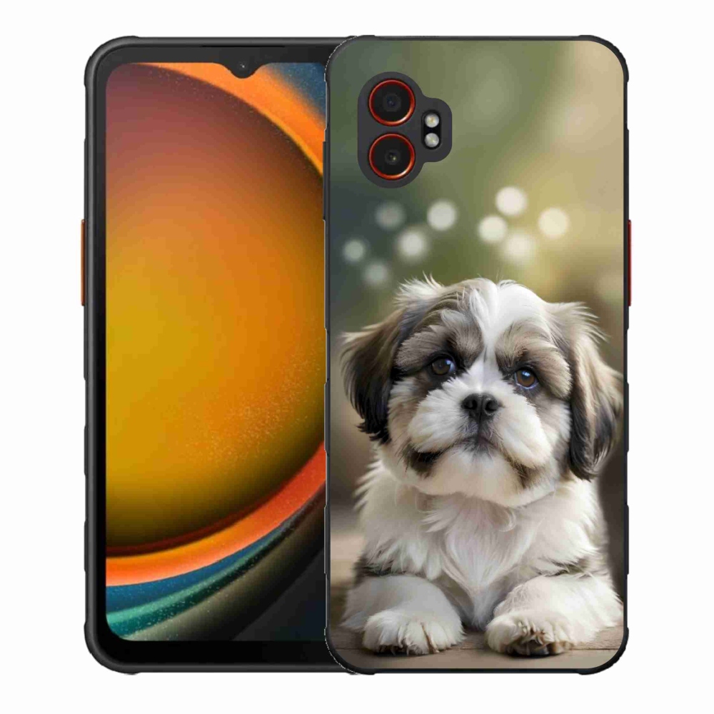 Gél borítás mmCase Samsung Galaxy Xcover 7 Pro készülékhez - aranyos shih-tzu