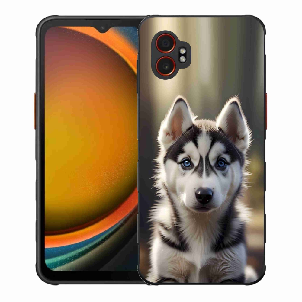 Gél borítás mmCase Samsung Galaxy Xcover 7 Pro készülékhez - aranyos szibériai husky