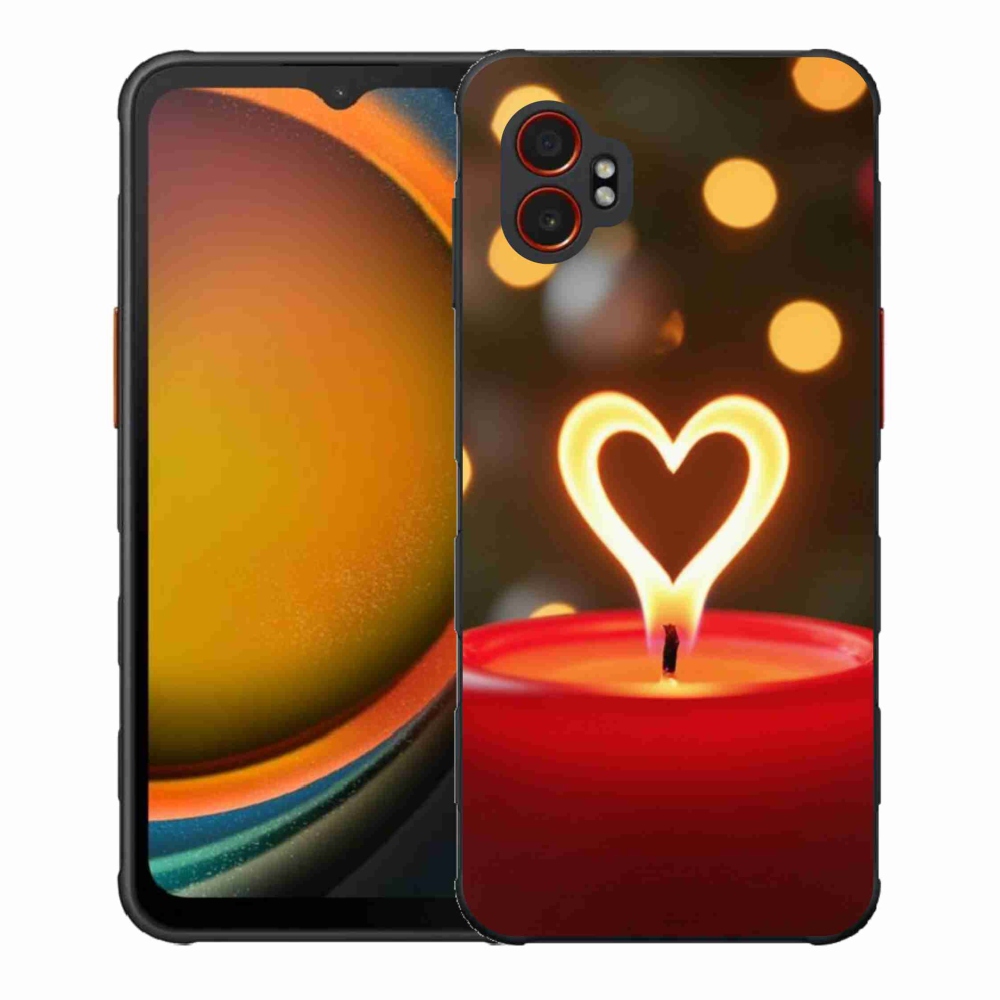 Zselés borítás mmCase Samsung Galaxy Xcover 7 Pro - lángoló szíve