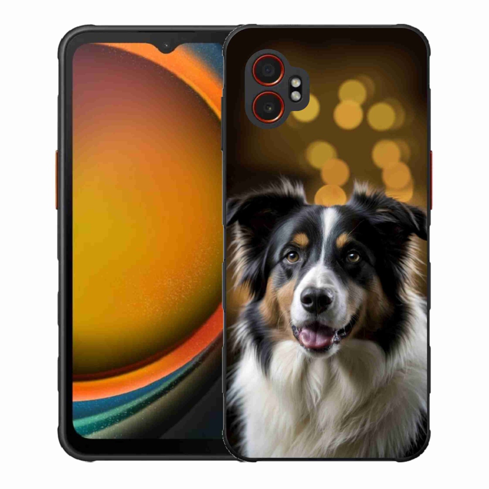 Gél borítás mmCase Samsung Galaxy Xcover 7 Pro - mosolygós ausztrál juhászkutya számára