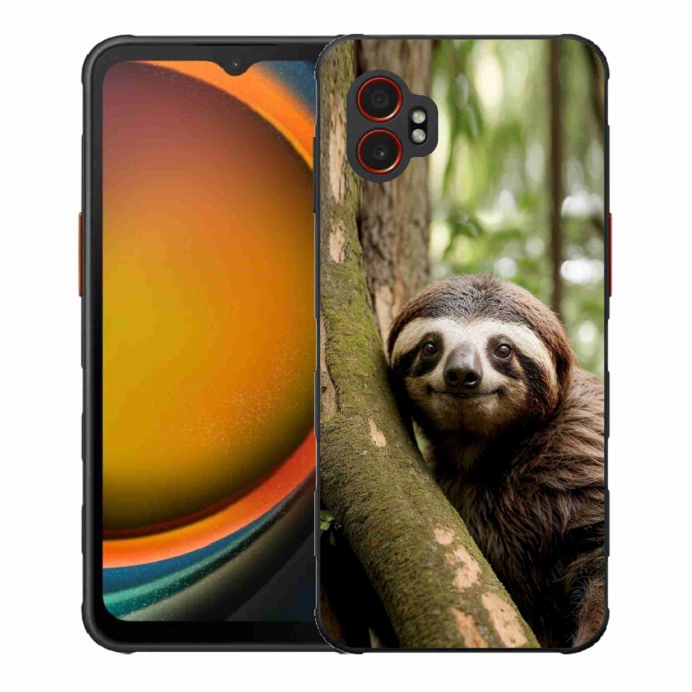 Gél borítás mmCase Samsung Galaxy Xcover 7 Pro készülékhez - mosolygó lajhár