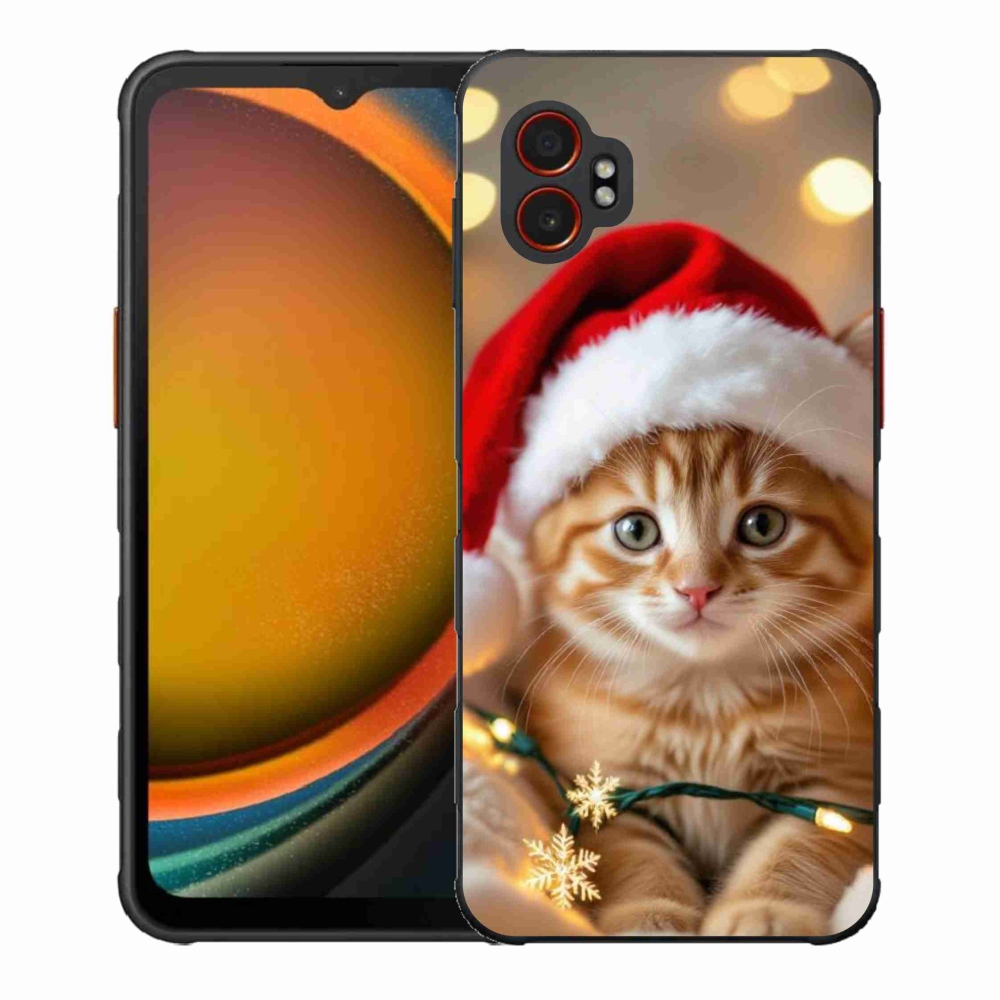Gél borítás mmCase Samsung Galaxy Xcover 7 Pro készülékhez - Karácsonyi cica