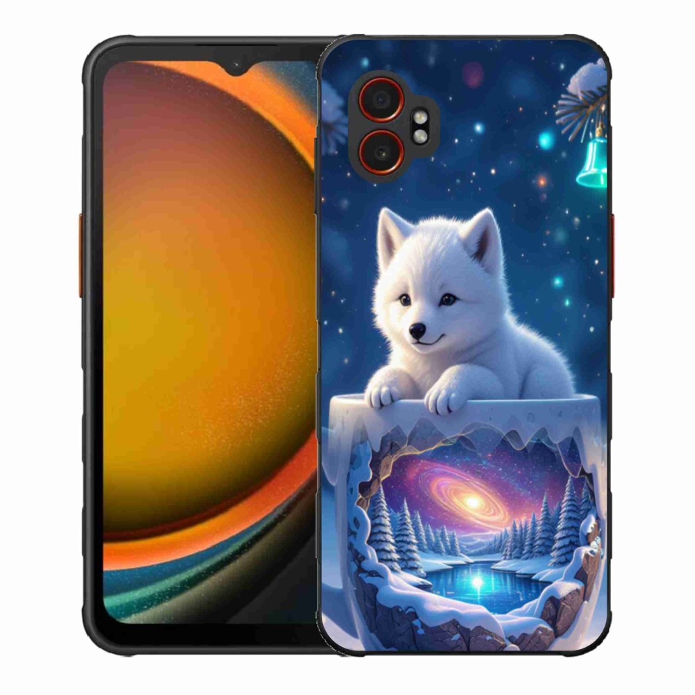 Gél borítás mmCase Samsung Galaxy Xcover 7 Pro - Karácsonyi kölyökkutya