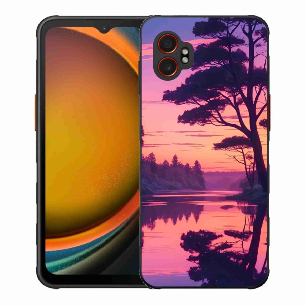 Gél borítás mmCase Samsung Galaxy Xcover 7 Pro - naplemente a tó felett
