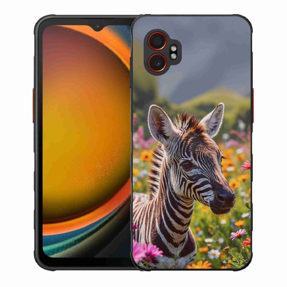 Zselés borítás mmCase Samsung Galaxy Xcover 7 Pro készülékhez - zebra a réten