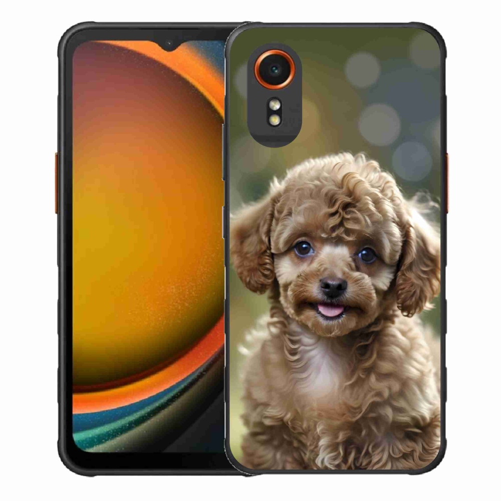 Gél borítás mmCase Samsung Galaxy Xcover 7 készülékhez - aranyos uszkár