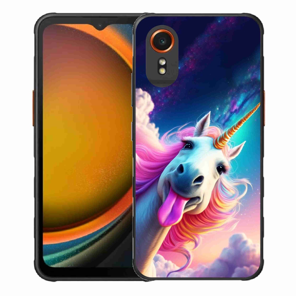 Gél borítás mmCase Samsung Galaxy Xcover 7 készülékhez - őrült egyszarvú