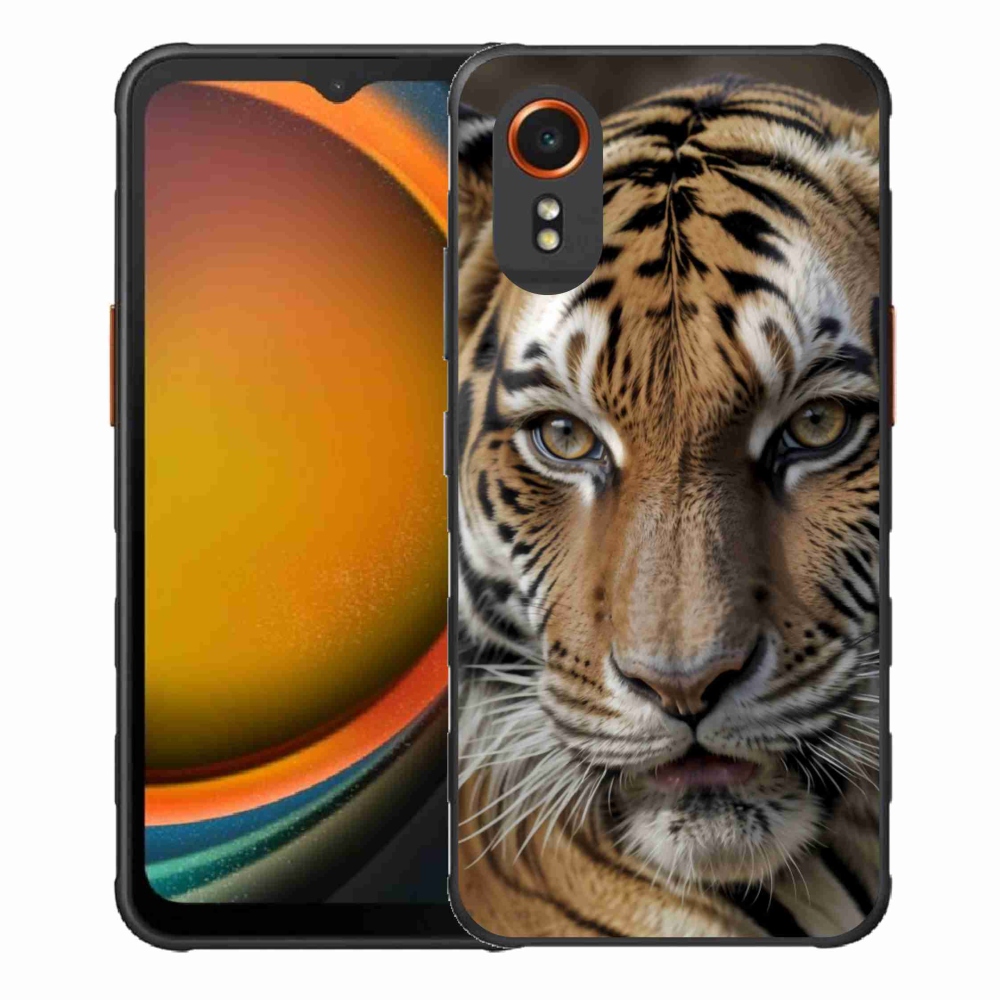 Gél borítás mmCase Samsung Galaxy Xcover 7 készülékhez - tigris nézet