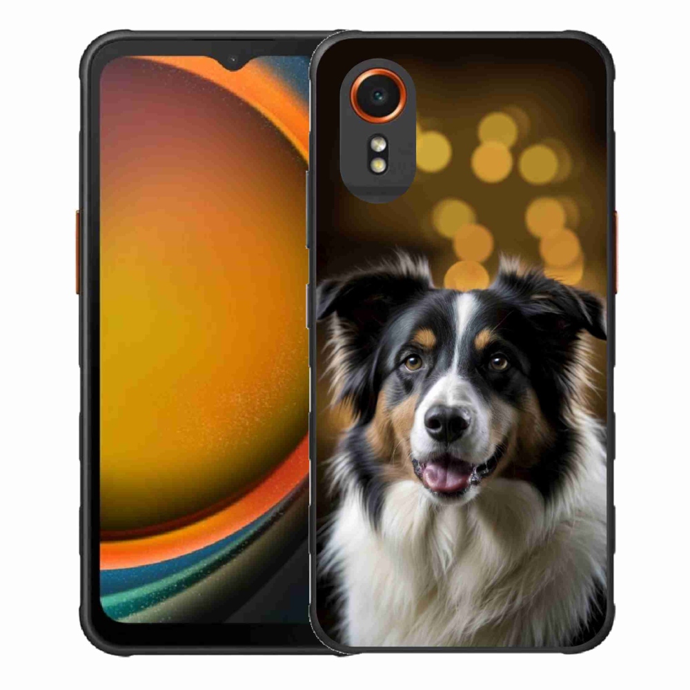 Gél borítás mmCase Samsung Galaxy Xcover 7 készülékhez - mosolygós ausztrál juhászkutya