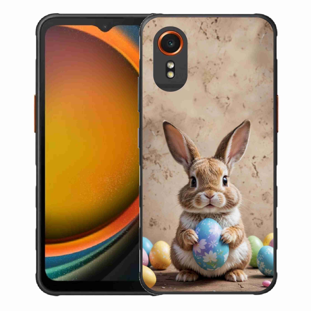 Gél borítás mmCase Samsung Galaxy Xcover 7 készülékhez - Húsvéti nyuszi