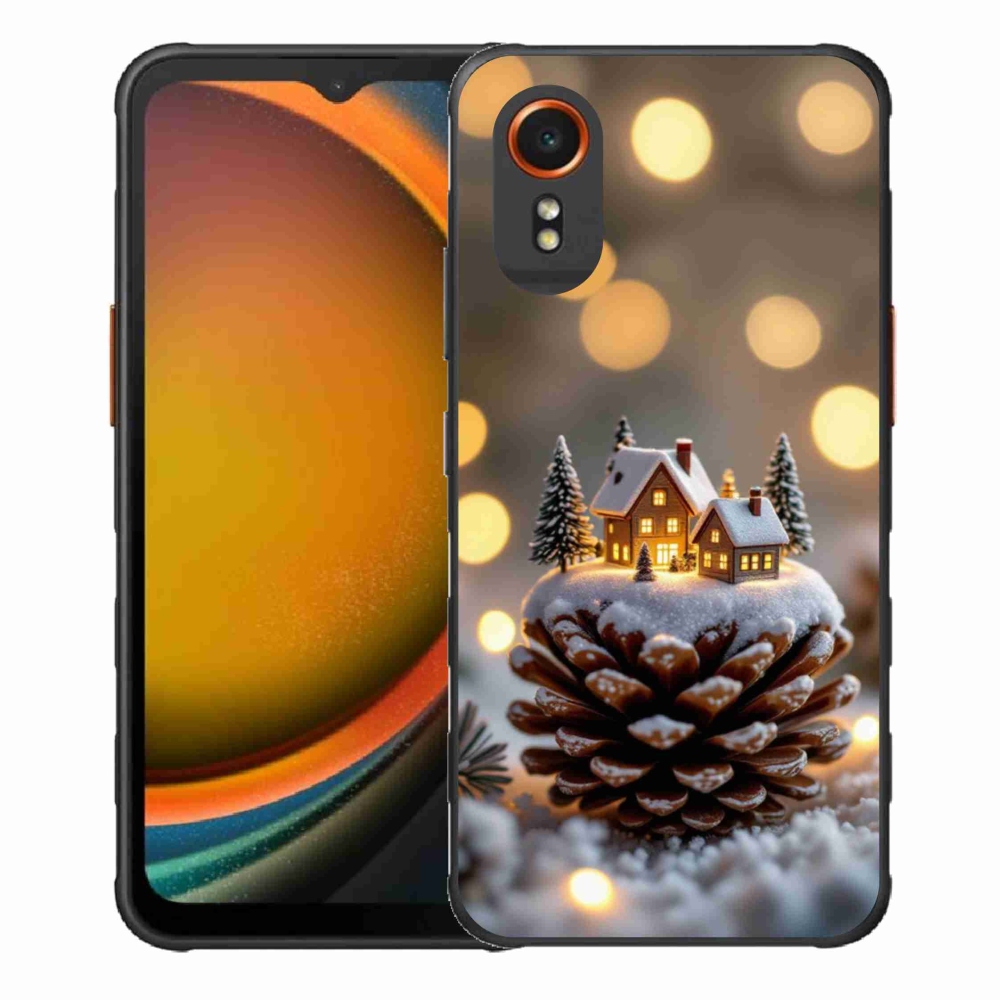 Gél borítás mmCase Samsung Galaxy Xcover 7 - téli falu