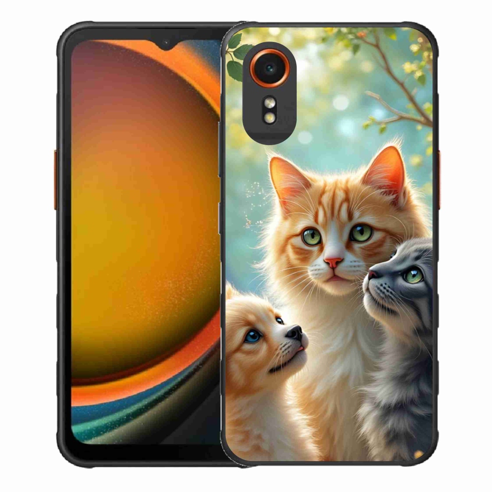 Gél borítás mmCase Samsung Galaxy Xcover 7 - állati barátság 2