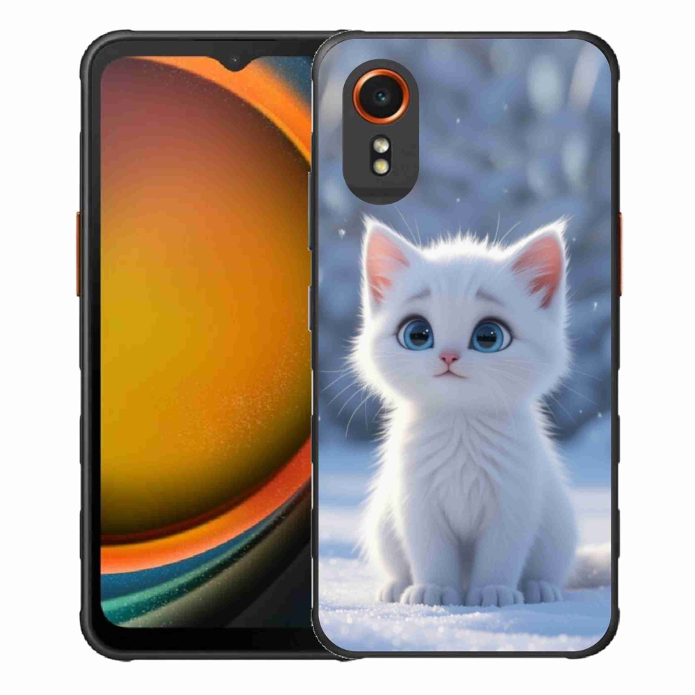Gél borítás mmCase Samsung Galaxy Xcover7 - fehér cica 3