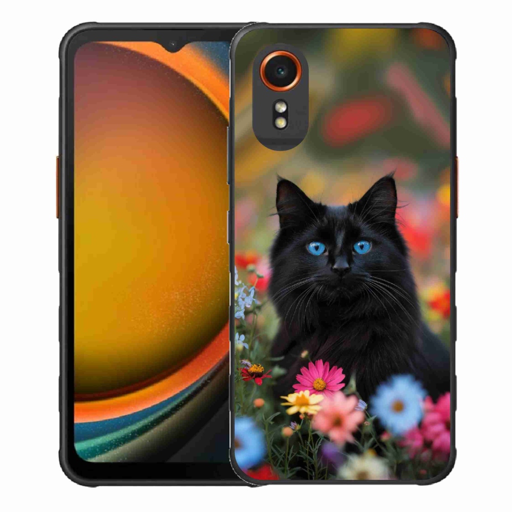 Gél borítás mmCase Samsung Galaxy Xcover7 - fekete cica 4