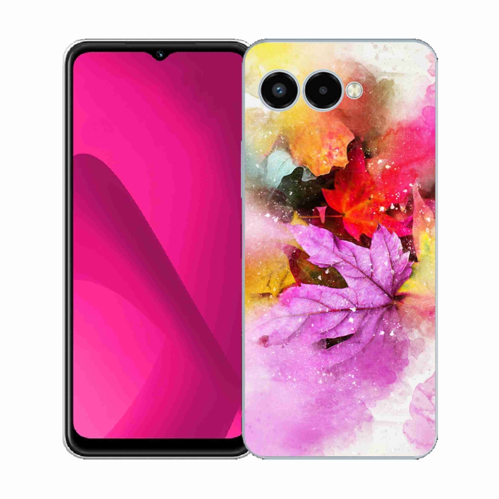 Zselés borítás mmCase a T-Mobile T Phone 3 készülékhez - színes levelek