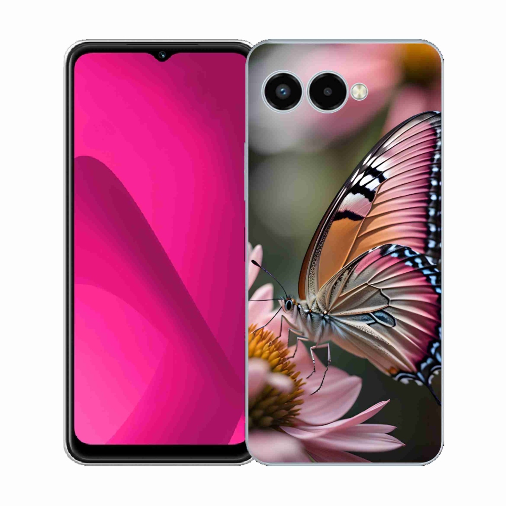 Zselés borítás mmCase a T-Mobile T Phone 3 készülékhez - pillangó színű