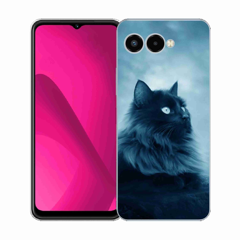 Zselés borítás mmCase a T-Mobile T Phone 3 készülékhez - fekete cat 1