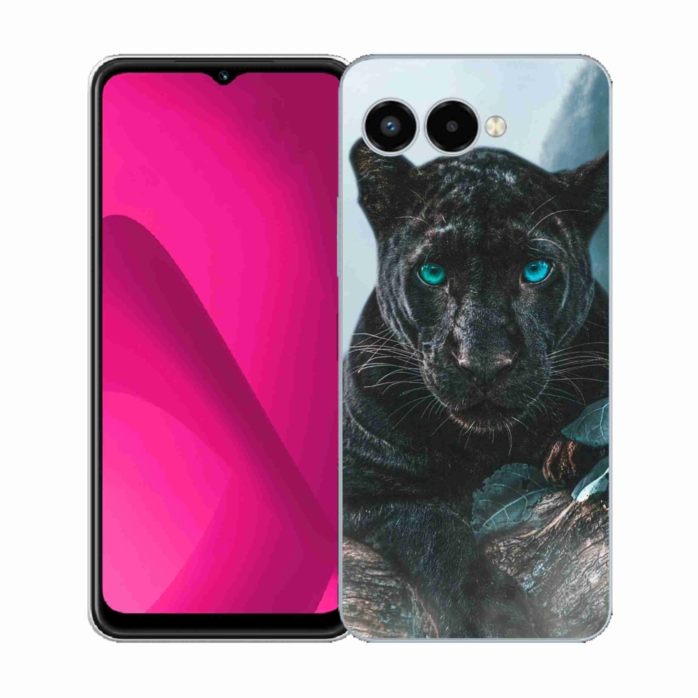 Zselés borítás mmCase a T-Mobile T Phone 3 készülékhez - fekete párduc