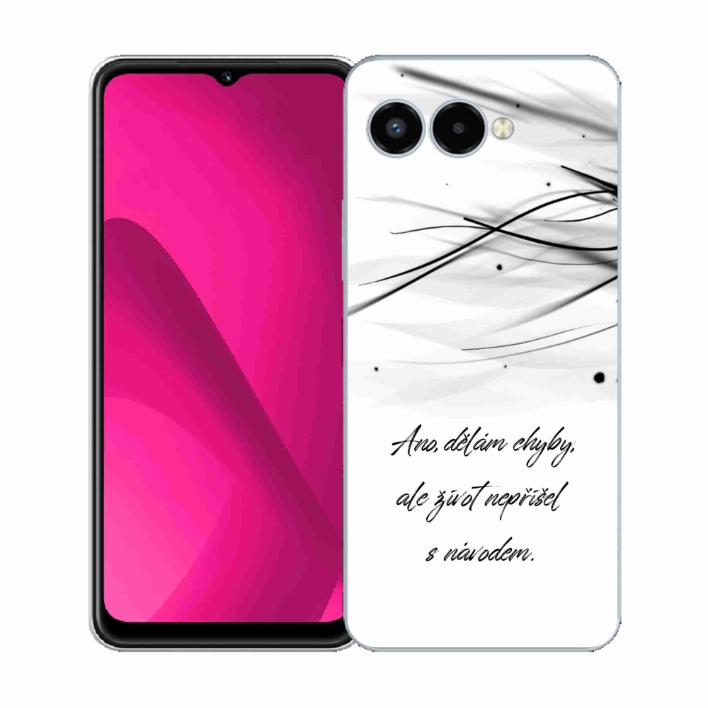 Zselés borítás mmCase a T-Mobile T Phone 3 készülékhez - idézem fehér háttér