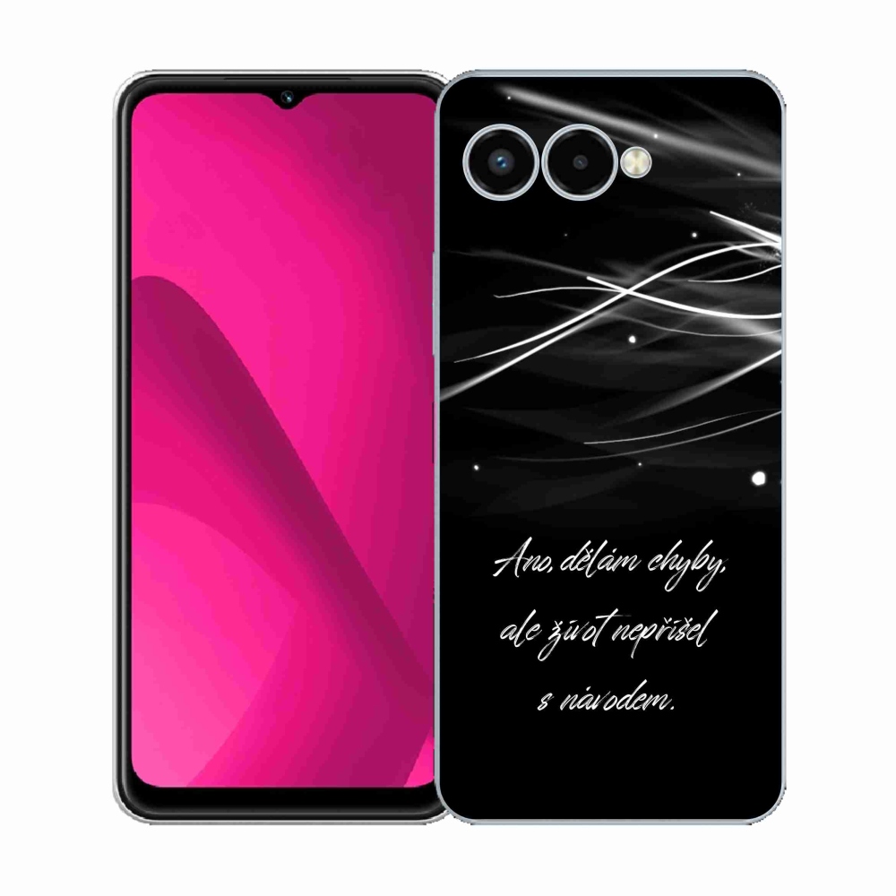 Zselés borítás mmCase a T-Mobile T Phone 3 készülékhez - idézem fekete háttér