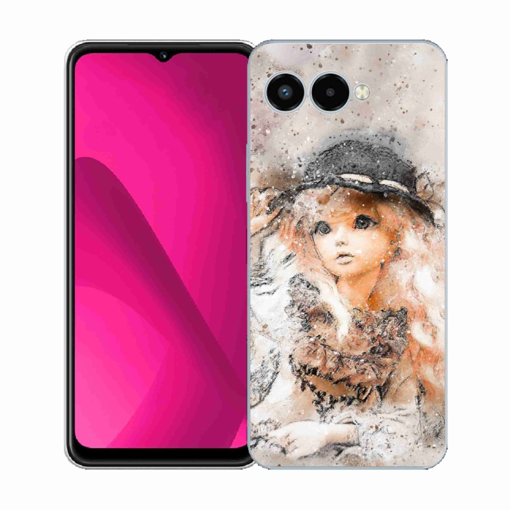 Zselés borítás mmCase a T-Mobile T Phone 3 készülékhez - lány sapkával