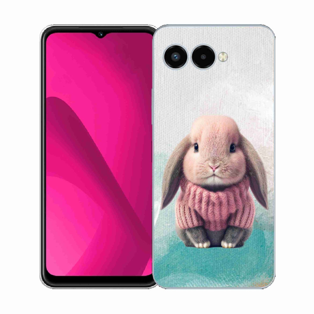 Zselés borítás mmCase a T-Mobile T Phone 3 telefonhoz - nyúl pulóverben