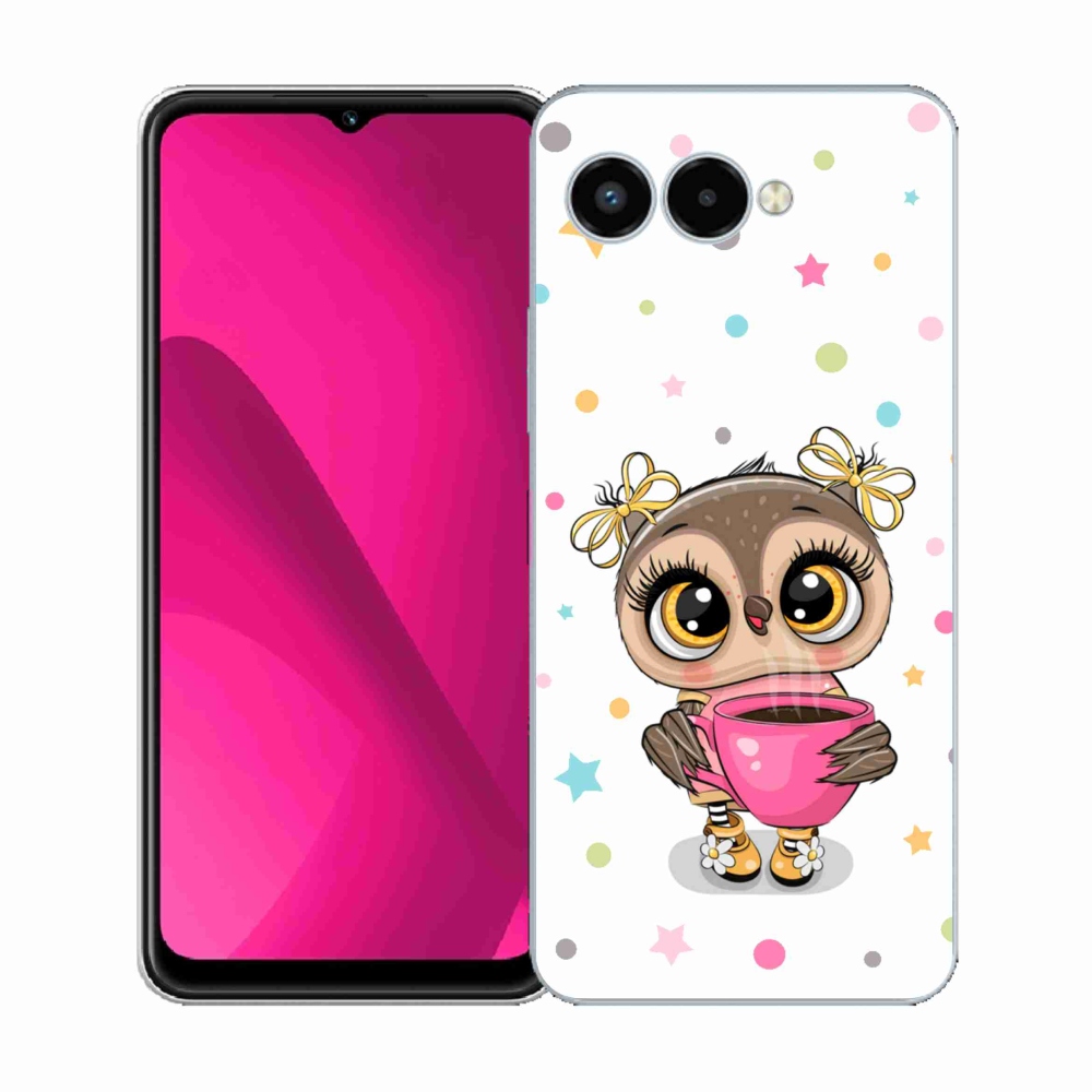 Zselés borítás mmCase a T-Mobile T Phone 3 készülékhez - rajzfilmes bagoly