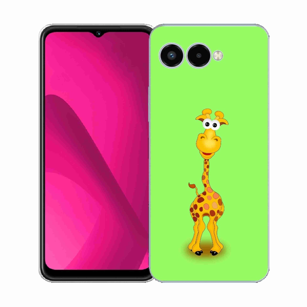 Zselés borítás mmCase a T-Mobile T Phone 3 készülékhez - rajzfilm zsiráf