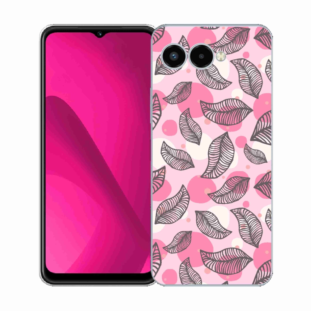 Zselés borítás mmCase a T-Mobile T Phone 3 készülékhez - rajzfilmes hulló levelek