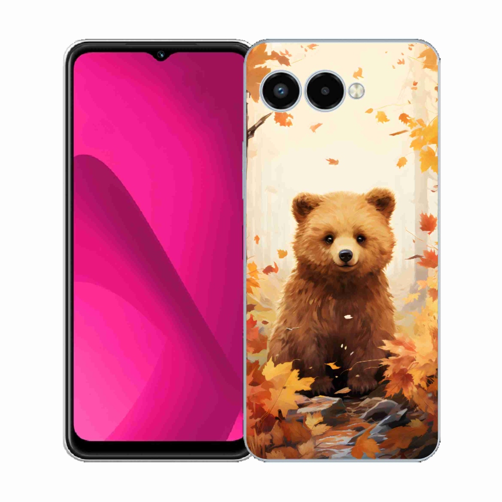 Zselés borítás mmCase a T-Mobile T Phone 3 készülékhez - medve az erdőben
