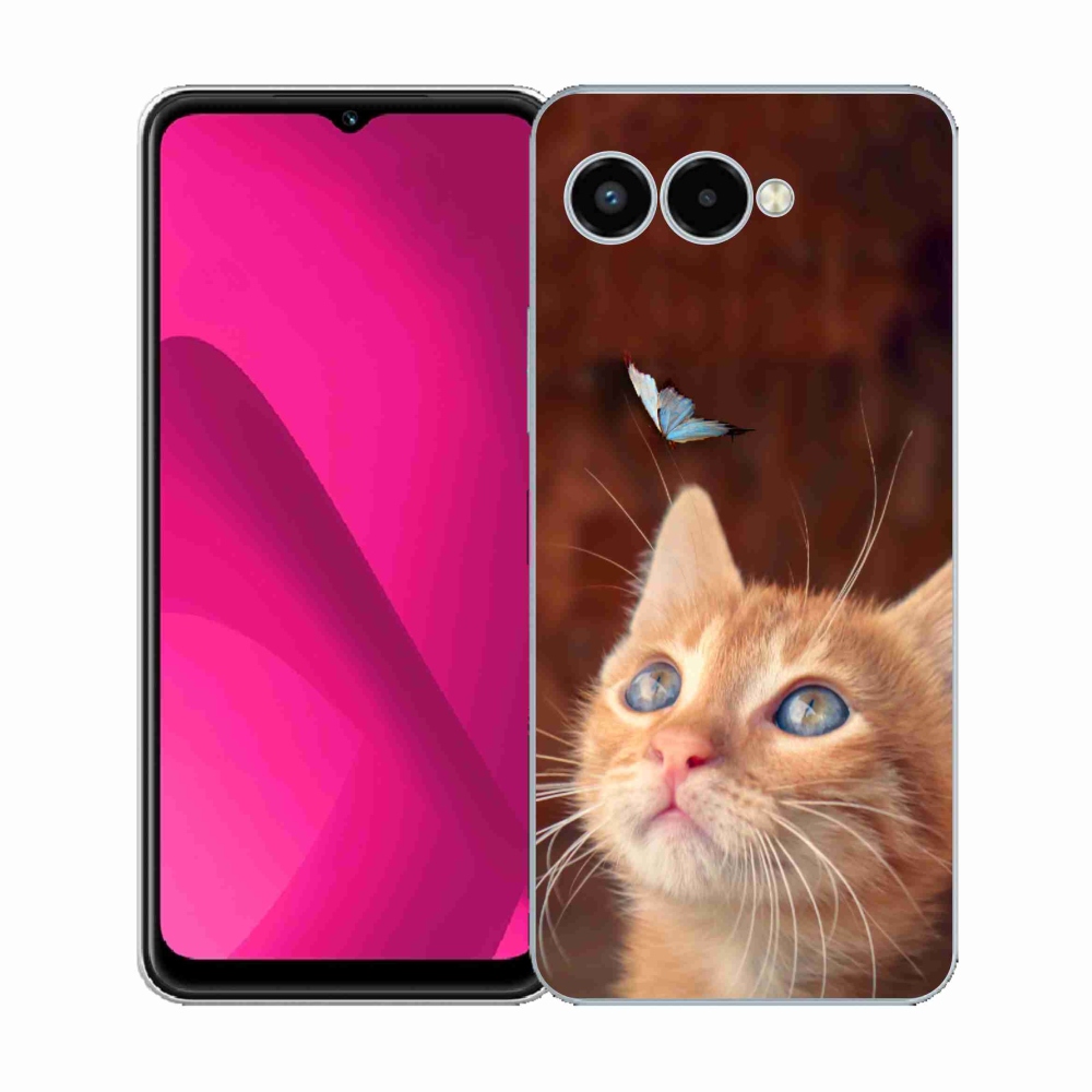 Zselés borítás mmCase a T-Mobile T Phone 3 készülékhez - pillangó és cica