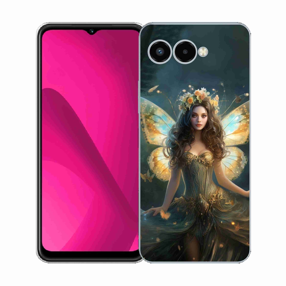 Gél borító mmCase a T-Mobile T Phone 3 készülékhez - pillangó nő