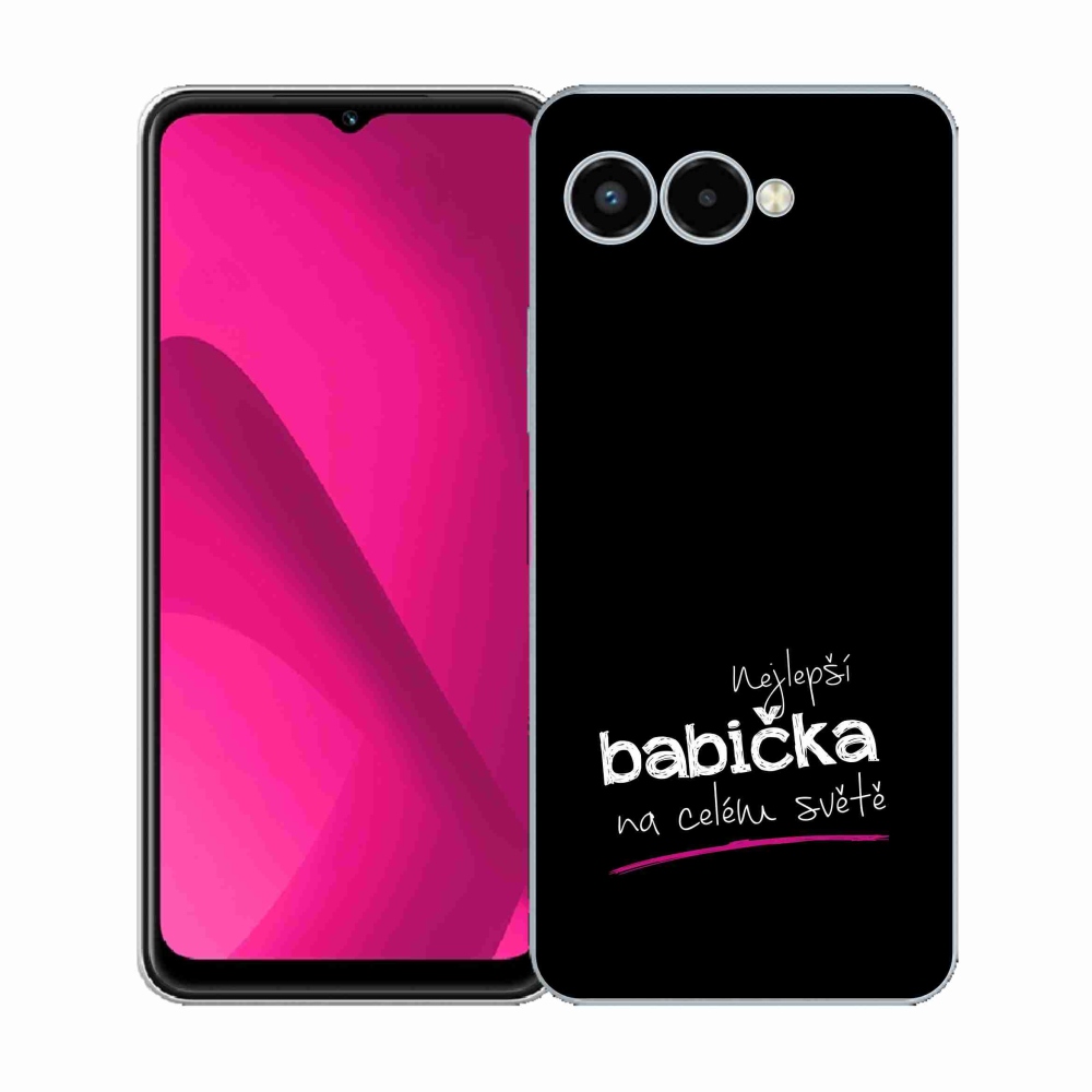 Gélburkolat mmCase a T-Mobile T Phone 3 - Best Grandma 4 fekete háttérrel