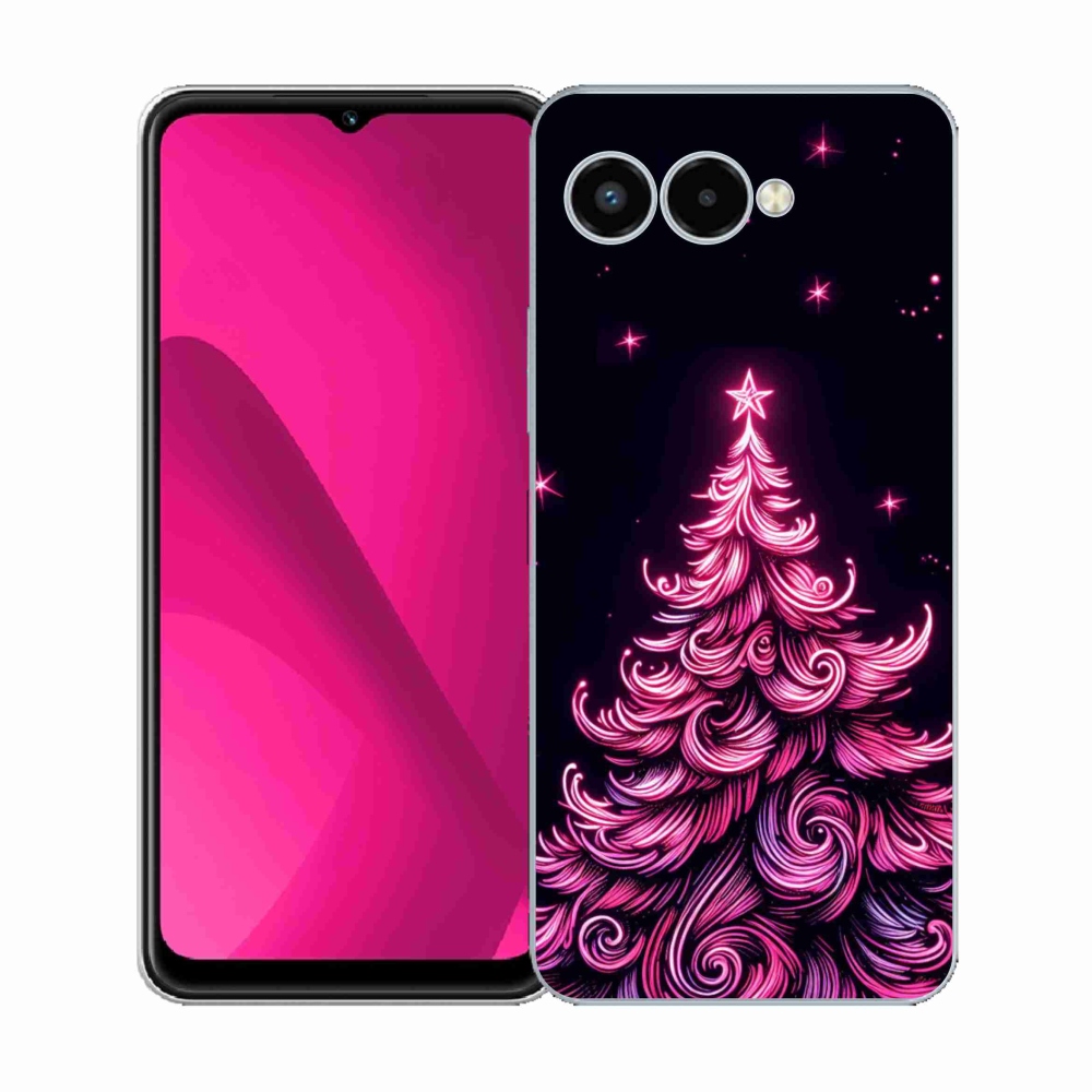 Zselés borítás mmCase a T-Mobile T Phone 3 készülékhez - neon karácsonyfa 2