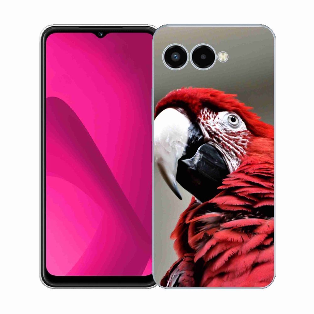 Zselés borítás mmCase a T-Mobile T Phone 3 készülékhez - papagáj ara piros