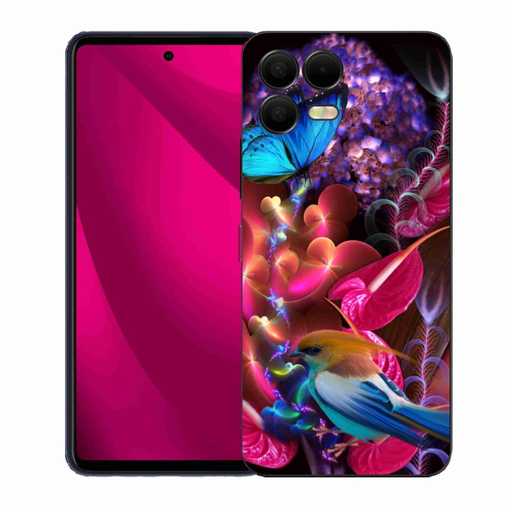 Zselés borítás mmCase a T-Mobile T Phone 3 Pro készülékhez - színes virágok