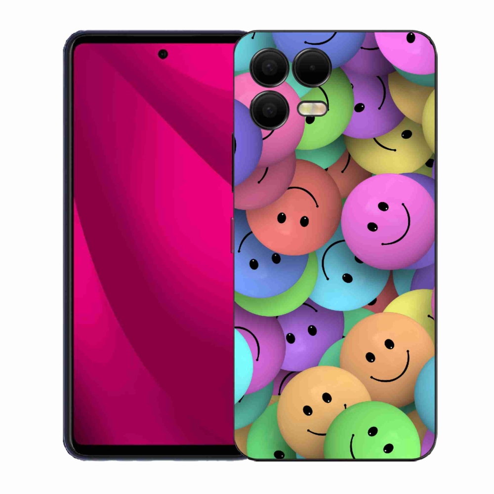 Zselés borítás mmCase a T-Mobile T Phone 3 Pro készülékhez - színes smiley-k