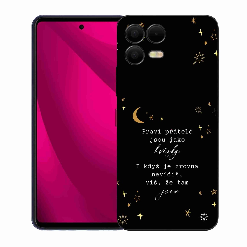 Gél borító mmCase a T-Mobile T Phone 3 Pro készülékhez - Idézet 6 fekete háttér