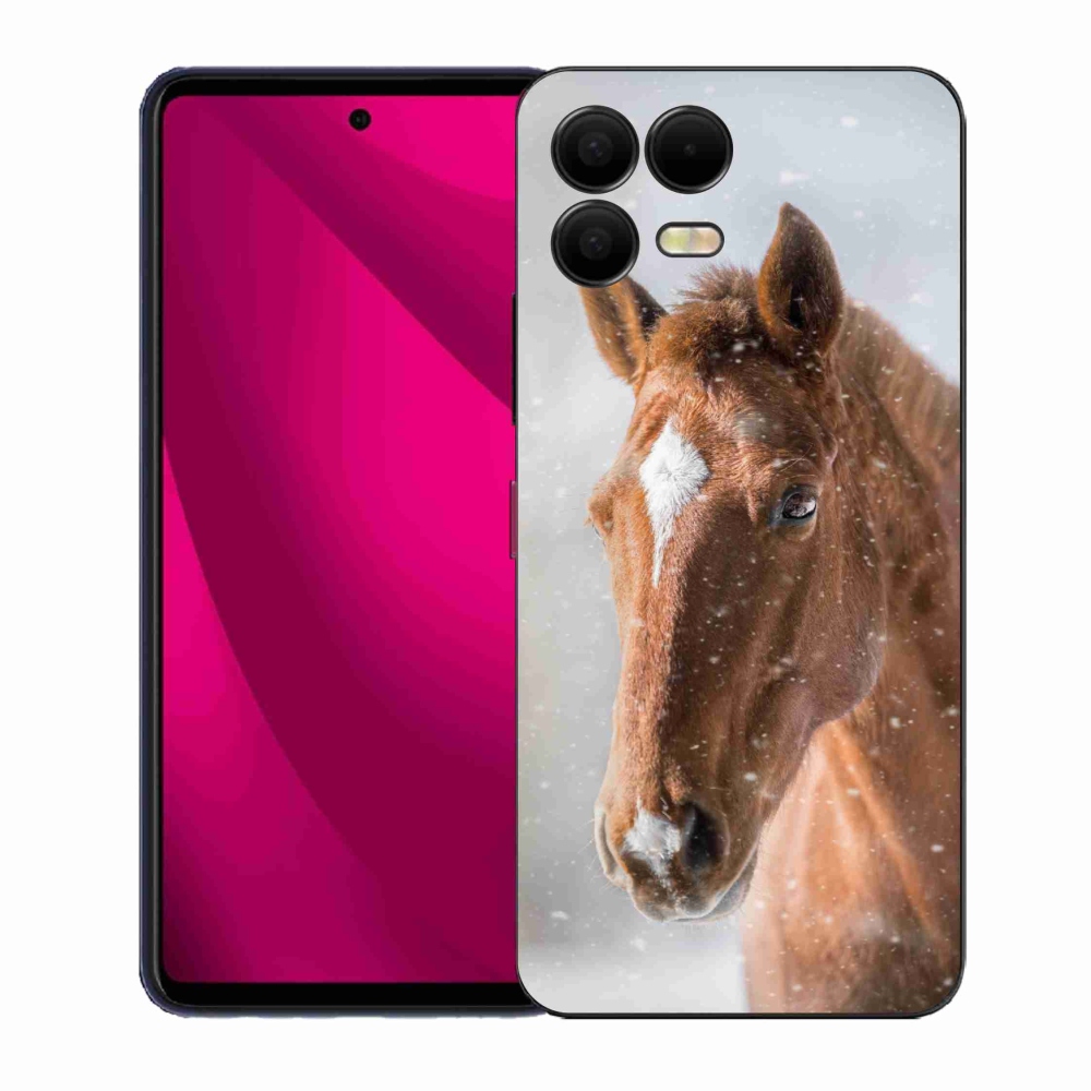 Zselés borítás mmCase a T-Mobile T Phone 3 Pro készülékhez - barna ló 2
