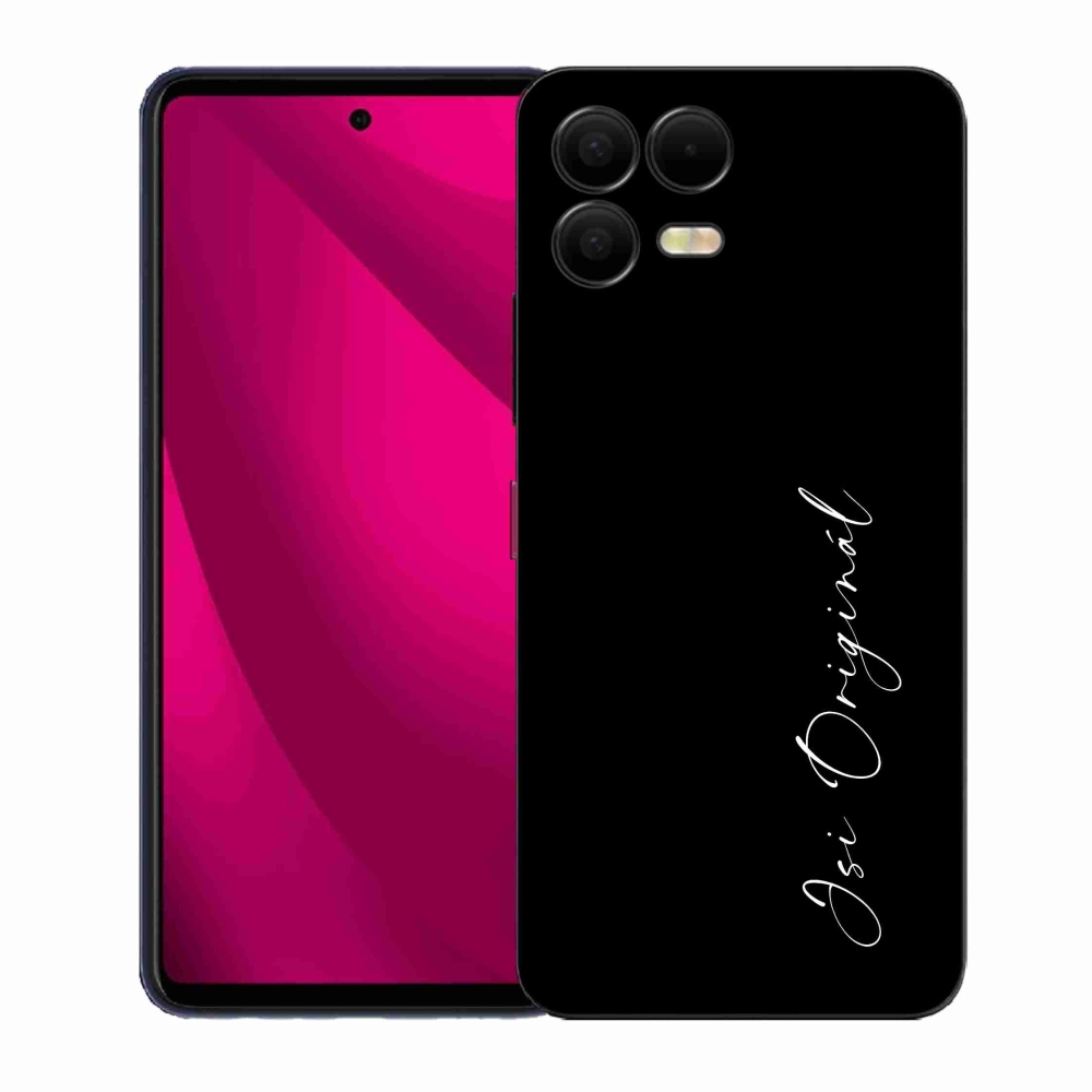 Gél borító mmCase a T-Mobile T Phone 3 Pro készülékhez - te vagy az eredeti fekete háttér