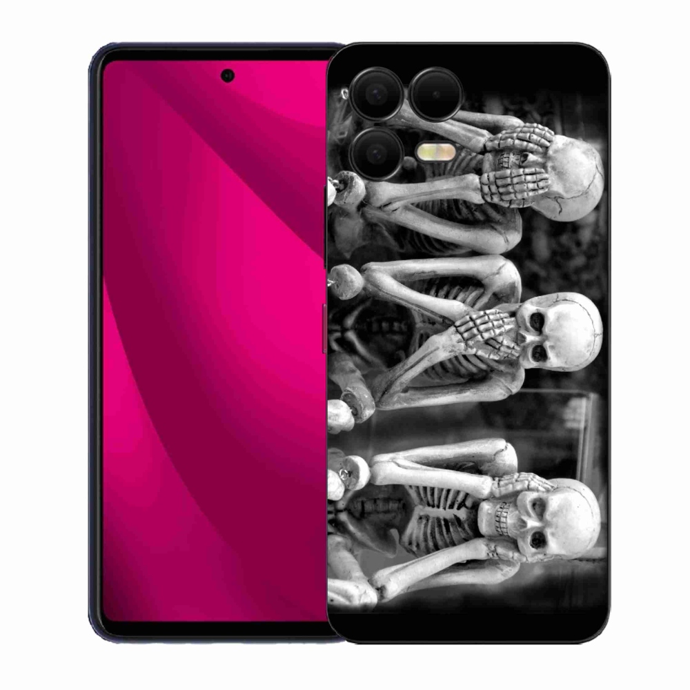 Zselés borítás mmCase a T-Mobile T Phone 3 Pro készülékhez - csontvázak