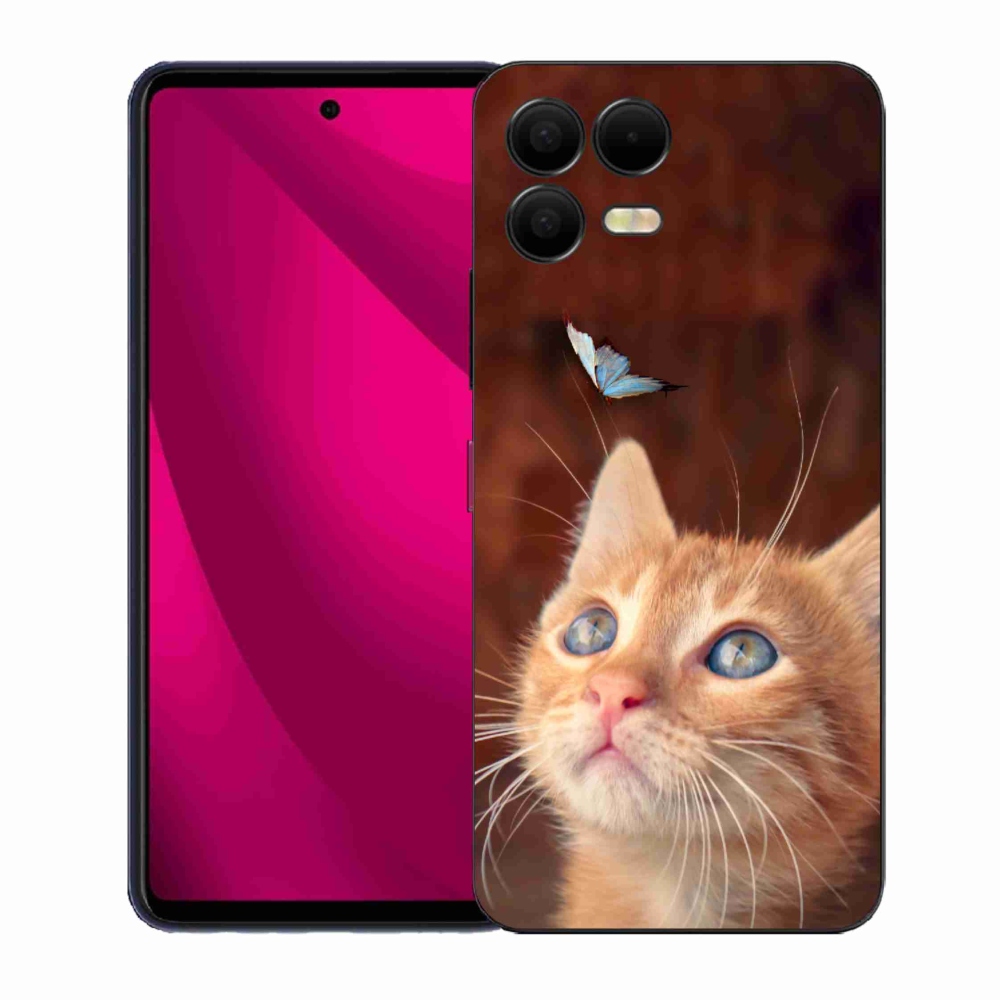 Zselés borítás mmCase a T-Mobile T Phone 3 Pro készülékhez - pillangó és cica