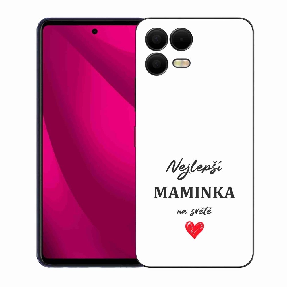 Gél borító mmCase a T-Mobile T Phone 3 Pro készülékhez - Best Mom 1 fehér háttér