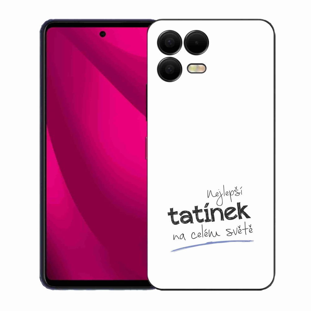 Gél borító mmCase a T-Mobile T Phone 3 Pro készülékhez - Best Daddy 4 fehér háttér