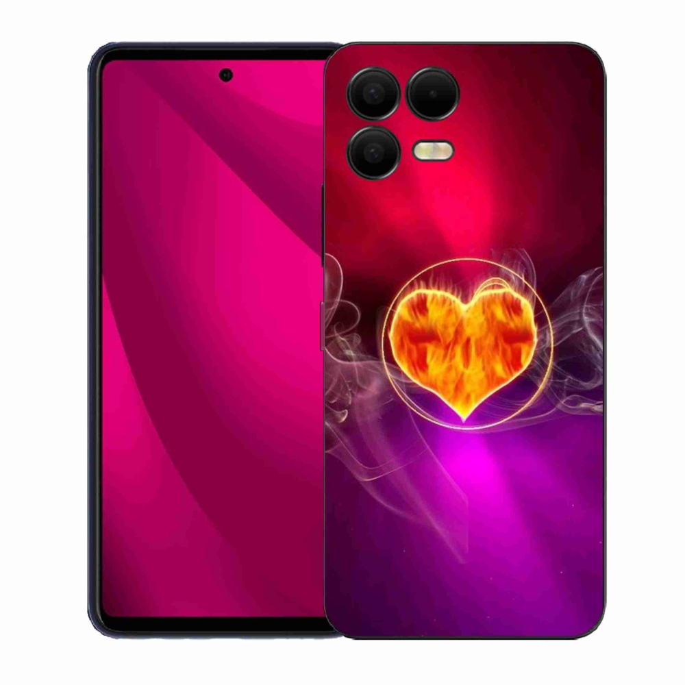 Zselés borítás mmCase a T-Mobile T Phone 3 Pro készülékhez - tüzes szív
