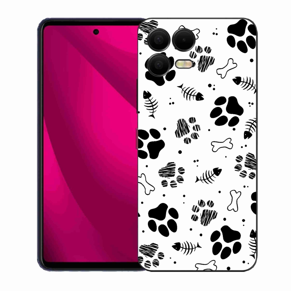 Zselés borítás mmCase a T-Mobile T Phone 3 Pro készülékhez - kutyamancsok 1