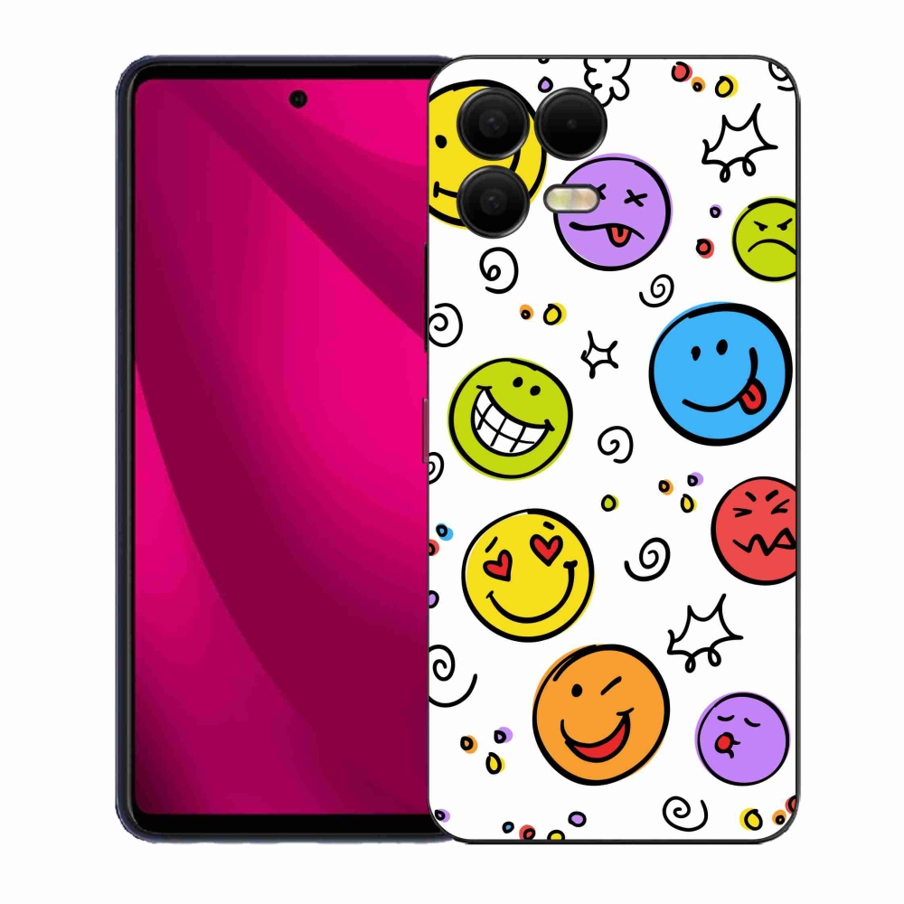 Zselés borítás mmCase a T-Mobile T Phone 3 Pro készülékhez - smiley-k