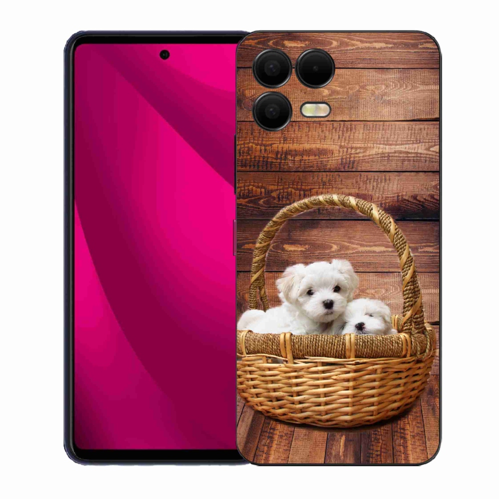 Zselés borítás mmCase a T-Mobile T Phone 3 Pro készülékhez - kölyökkutyák