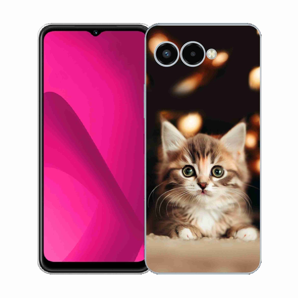 Zselés borítás mmCase a T-Mobile T Phone 3 készülékhez - aranyos cica 2