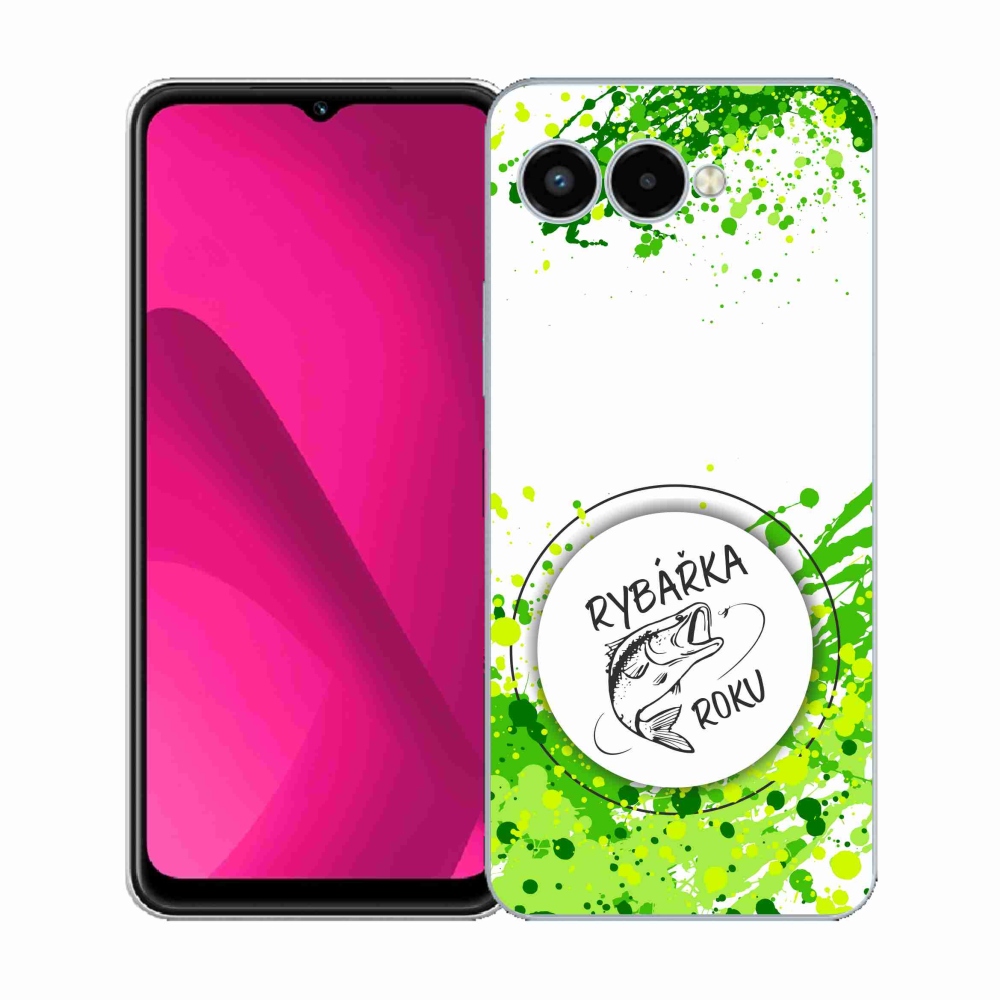 Zselés borító mmCase a T-Mobile T Phone 3 készülékhez - Az év halászának fehér háttere